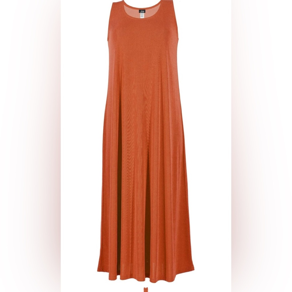 Sleeveless Rust Maxi Dress
New long  T-shirt dress 
3X Cotton‎ Casual - Picture 3 of 5